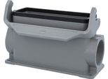 09300240291 Harting Han 24B Custodia A Base Alta, Uscita Cavi Laterale 2Xpg29, Con 1 Staffa Longitudinale PG29 Pressacavo