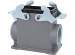 04300100263 Harting Han 10B Custodia A Base Alta, 1 Uscita Cavi Laterale M32, Con 2 Traverse M32 A Vite
