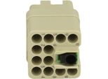 09120123104 Harting Han Q12/0 Inserto Per Presa (F) A Crimpare / Connessione Quick-Lock (Pe), 12 Pin+Pe 400V, 10A - 1 Pezzo
