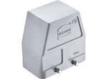 19628100526 Harting Han 10B Emc / High Temp Grommet Housing Alto, 1Xm25 Uscita Laterale Del Cavo, Per 2 Staffe (Su