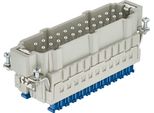 09330242648 Harting Han 24ES Inserto Per Pin A Pressione (M) Collegamento Con Morsetto A Gabbia A Pressione, 24 Pin+Pe 500V, 16A - 1 Pezzo