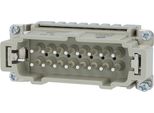 09330162626 Harting Han 16ES Inserto A Pin (M) Collegamento A Morsetto A Gabbia, 16 Pin+Pe 500V, 16A - 1 Pezzo