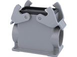 09300100273 Harting Han 10B Custodia A Base Alta, Uscita Cavi Laterale 2Xpg29, Con 2 Traverse Attacco A Vite PG29