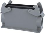 09300240270 Harting Han 24B Custodia A Base Alta, Uscita Cavi Laterale 2Xpg21, Con 2 Traverse PG21 Pressacavo