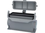 09300240255 Harting Han 24B Custodia A Base Alta, 1Xpg21 Uscita Cavi Laterale, Con 1 Staffa Longitudinale Con Cappuccio Di Protezione