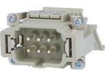 09330064629 Harting Han 6ES Inserto Per Distributore Di Connessioni (M) Connessione A Morsetto A Gabbia "Sinistra"", A 6 Poli+Pe 500V, 16A -"