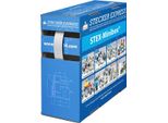 136367 Tubo Termorestringente STEX24 2:1, Scatola Mini Con 11,0 M, Bianco 9,5/4,8 Mm, 3/8 Di Pollice, WSB2 Temperatura Di Restringimento Min. 110°C,