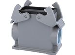 05300100263 Harting Han 10B Custodia A Base Alta, 1 Uscita Cavi Laterale M32, Con 2 Traverse M32 A Vite