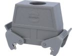 19300160436 Harting Han 16B Custodia Per Gommini Alta, Uscita Cavo Diritto 1Xm25, Con 2 Traverse M25 A Vite