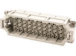 09320463001 Harting Han 46EE Inserto A Pin (M) Connessione A Crimpare, 46 Pin+Pe 500V, 16A - 1 Pz