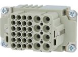 09380323101 Harting Han K8/24 Inserto Per Presa (F) Connessione A Crimpare, 32 Pin 8/24+PE 230V/400V - 160V Contatto Di Controllo,