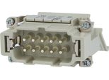 09330104629 Harting Han 10ES Distributore Di Connessioni Con Inserto A Pin (M) "A Sinistra"" Con Morsetto A Gabbia, 10 Pin+Pe 500V, 16A"