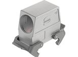 19628160538 Harting Han 16B Custodia Per Passacavi Emc, Alta, Uscita Cavi Laterale 1Xm40, Con 2 Traverse - 1 Pezzo