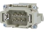 09330064626 Harting Han 6E Inserto Per Distributore Di Connessioni (M) A Vite "Sinistra"", 6 Poli+Pe 500V, 16A - 1 Pezzo"