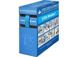136319 Tubo Termorestringente STEX24 2:1, Scatola Mini Con 11,0 M, Blu 9,5/4,8 Mm, 3/8 Di Pollice, WSB2 Temperatura Di Restringimento Min. 110°C,