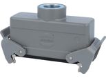 05300241763 Harting Han 24B Custodia Per Accoppiamento Basso, Uscita Cavo Diritto 1Xm25, Con 2 Traverse Attacco A Vite M25