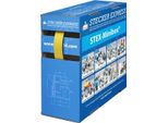 136355 Tubo Termorestringente STEX24 2:1, Scatola Mini Con 11,0 M, Giallo 9,5/4,8 Mm, 3/8 Di Pollice, WSB2 Temperatura Di Restringimento Min. 110°C,