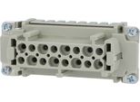 09330162712 Harting Han 16E Inserto Per Presa (F) A Crimpare, 16 Poli+Pe 500V, 16A - 1 Pezzo