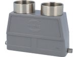 05300240499 Harting Han 24B Gommino Alto, Uscita Cavo Diritto 2Xm40, Per 1 Staffa (Sulla Parte Inferiore) Pressacavo M40