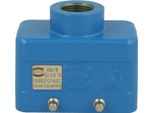 19360101420 Harting Han 10B Ex Gommino, Uscita Cavo Diritto 1Xm20, Per 2 Staffe (Parte Inferiore) - 1 Pezzo