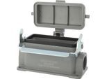 04300161256 Harting Han 16B Custodia Bassa, 1Xm25 Uscita Cavo Laterale, Con 1 Staffa Longitudinale Con Cappuccio Di Protezione