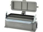 04300241256 Harting Han 24B Custodia Bassa, 1Xm25 Uscita Cavi Laterale, Con 1 Staffa Longitudinale Con Cappuccio Di Protezione