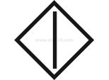 BSRR1157 Targhetta Georg Schlegel Simbolo Grafico Inizio Movimento Bianco - 1 Pezzo