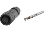 C01610D10641122K Connettore Per Cavo Amphenol SET-RD24-KSG, Incl. Contatti Presa Dritta A Crimpare, Numero Di Poli 6+PE