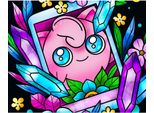 Quadro Numerico Con Cornice Pokemon Jigglypuff 50X40Cm Pittura