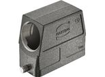 19370160548 Harting Han 16B M Gommino Alto, Uscita Cavo Laterale 1Xm40, Per 1 Supporto (Parte Inferiore) - 1 Pezzo