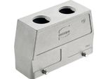 19628240466 Harting Han 24B Emc / High Temp Grommet Housing Alto, Uscita Cavo Diritto 2Xm25, Per 2 Staffe (Sulla Parte Inferiore) -