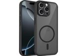 Custodia Magnetica Per Iphone 13 Pro, Custodia Rigida Traslucida In Pc Con Cornice Morbida In Tpu Nero