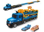 Grande Camion 2In1 E Pista Da Corsa Con Luci E Suoni