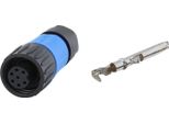 C01610D10641120K Connettore Per Cavo Amphenol SET-RD24-KSG, Incl. Contatti Presa Dritta A Crimpare, Numero Di Poli 6+PE