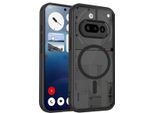 Custodia Magnetica Per Nothing Phone 3A, Custodia Rigida Traslucida In Pc Con Cornice Morbida In Tpu Nero