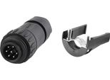 C01630H10341112K Connettore Per Cavi Amphenol RD24-KSG, Incl. Scarico Della Trazione Connessione A Saldare Con Pin Dritto, Numero Di Poli 6+PE