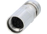 Connettore Per Cavo M17 Dritto Connettore Femmina A Crimpare, Numero Di Poli 6+PE Uscita Cavo Dritta, Campo Di Serraggio 8,0 Mm - 10,0 Mm -