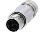 Connettore Femmina M17 Connessione A Crimpare Con Pin Dritto, Numero Di Poli 3+PE Uscita Cavo Dritto, Campo Di Serraggio 8,0Mm - 10,0Mm -