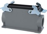 04300240272 Harting Han 24B Custodia A Base Alta, Uscita Cavi Laterale 2Xm32, Con 2 Traverse M32 A Vite