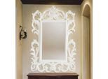 Casa Padrino Specchio Barocco Bianco H. 134 Cm - Mobili In Stile Barocco