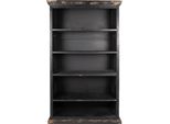 Clayre & Eef Libreria Con Ripiani Regolabili 116X36X195 Cm Legno Nero