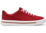 Clarks Un Maui Lace Scarpe Da Ginnastica Da Donna In Tessuto Rosso Clarks Un Maui Lace Scarpe Da Ginnastica Da Donna In Tessuto Rosso 35,5