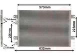 Van Wezel 43005317 - Condensatore Aria Condizionata Oe 8200182361 Per Logan, Logan I, Megane I