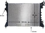 Mahle Cr 2056 000S - Radiatore Oe 50522910, Raffreddamento Motore Per Mito (955), Doblo, Combo (X12), Combo Tour (X12)