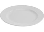 12 X Piatti Da Dessert, Piatti Da Colazione, Porcellana, Bianco Crema, Ø 18 Cm, Rotondi