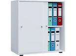Armadio Ufficio Lona Bianco L. 70 X A. 73 X P. 37 Cm