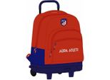 Safta Atletico De Madrid Zaino Con Rotelle Rosso Rosso Taglia Unica