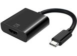 Aisens - A109-0344 Convertitore USB-C Auf Hdmi 4K@60Hz, USB-C Stecker Auf Hdmi Buchse, Schwarz, 15Cm