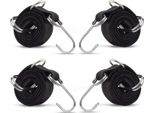 Set Di 4 Tendi-Bagagli Per Biciclette | Cinghia Tendi-Bagagli Da 0,5 M | Cinghia Tendi-Bagagli Per Biciclette | Cinghia Per Bagagli Con Doppio Gancio Metallico | Tendi-Bagagli - Allargatore | Cinghia Tendi-Bagagli In Corda Per Il Fissaggio Del Carico