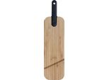 Trebonn Artù Tagliere + Coltello Da Salame Nero 43 X 11 X 2,4 Cm
